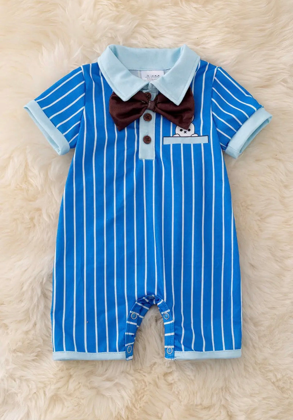 Little Beau Romper🐰💙