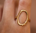Golden Halo Statement Ring