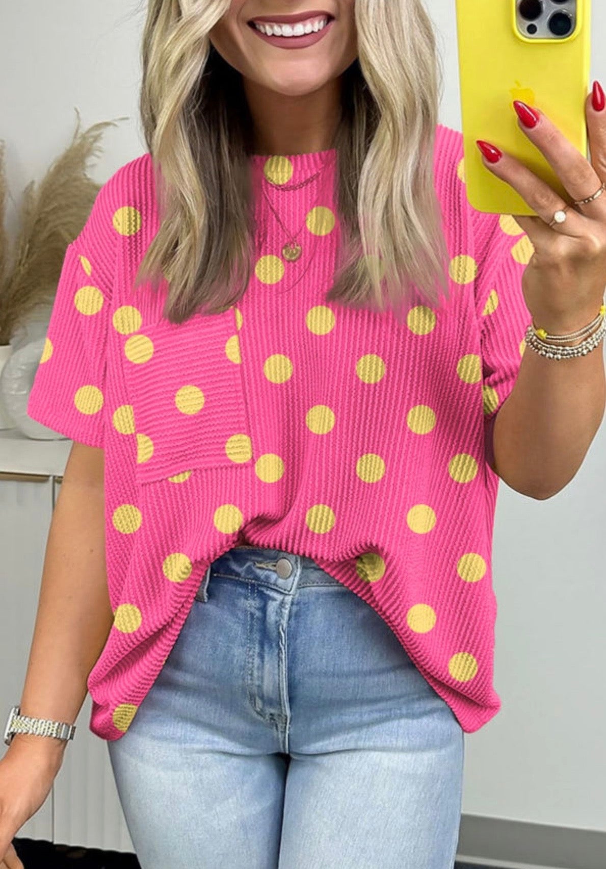 Polka Dot & Sunshine Top ☀️