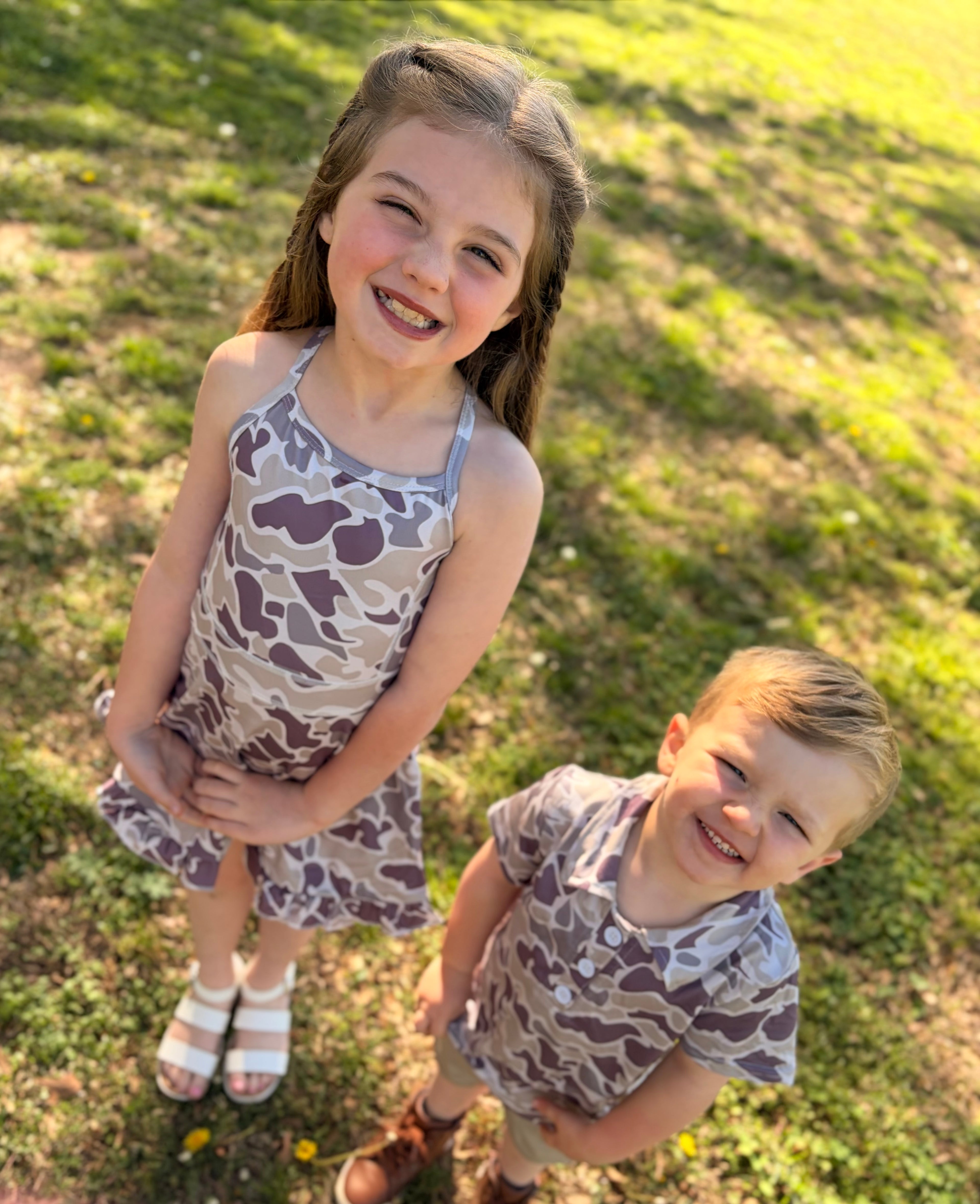 Clouded Camo Active Dress