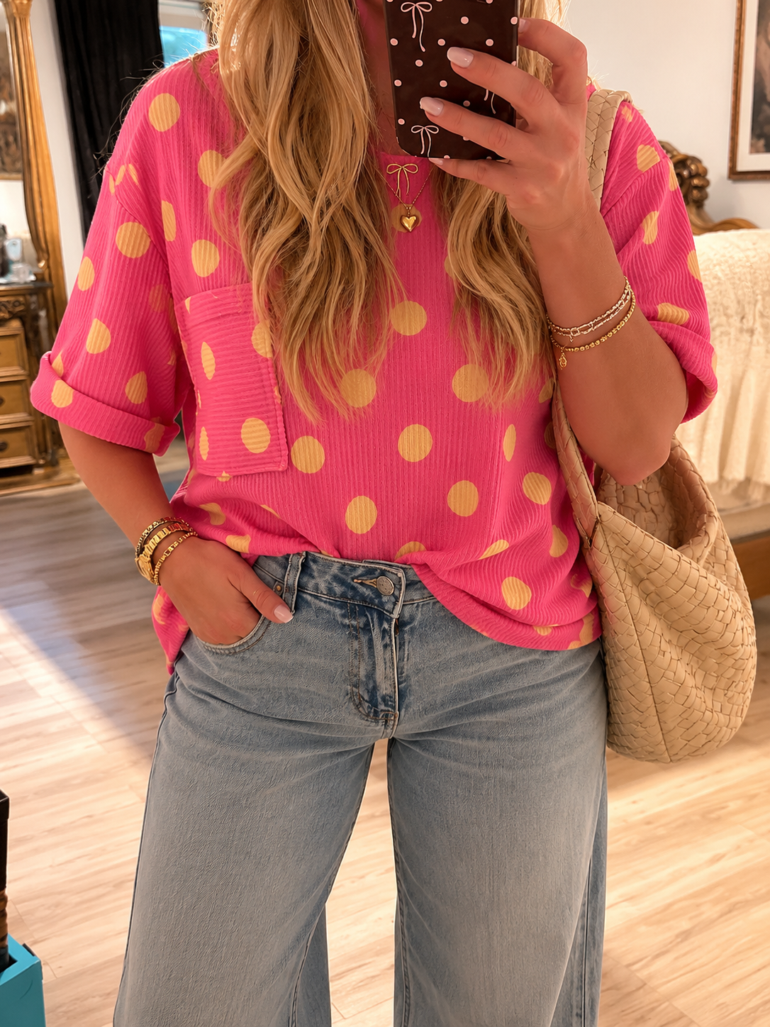Polka Dot & Sunshine Top ☀️