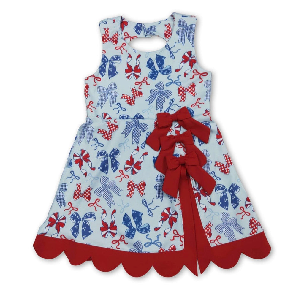 Red, White & Bows Active Dress ♥️
