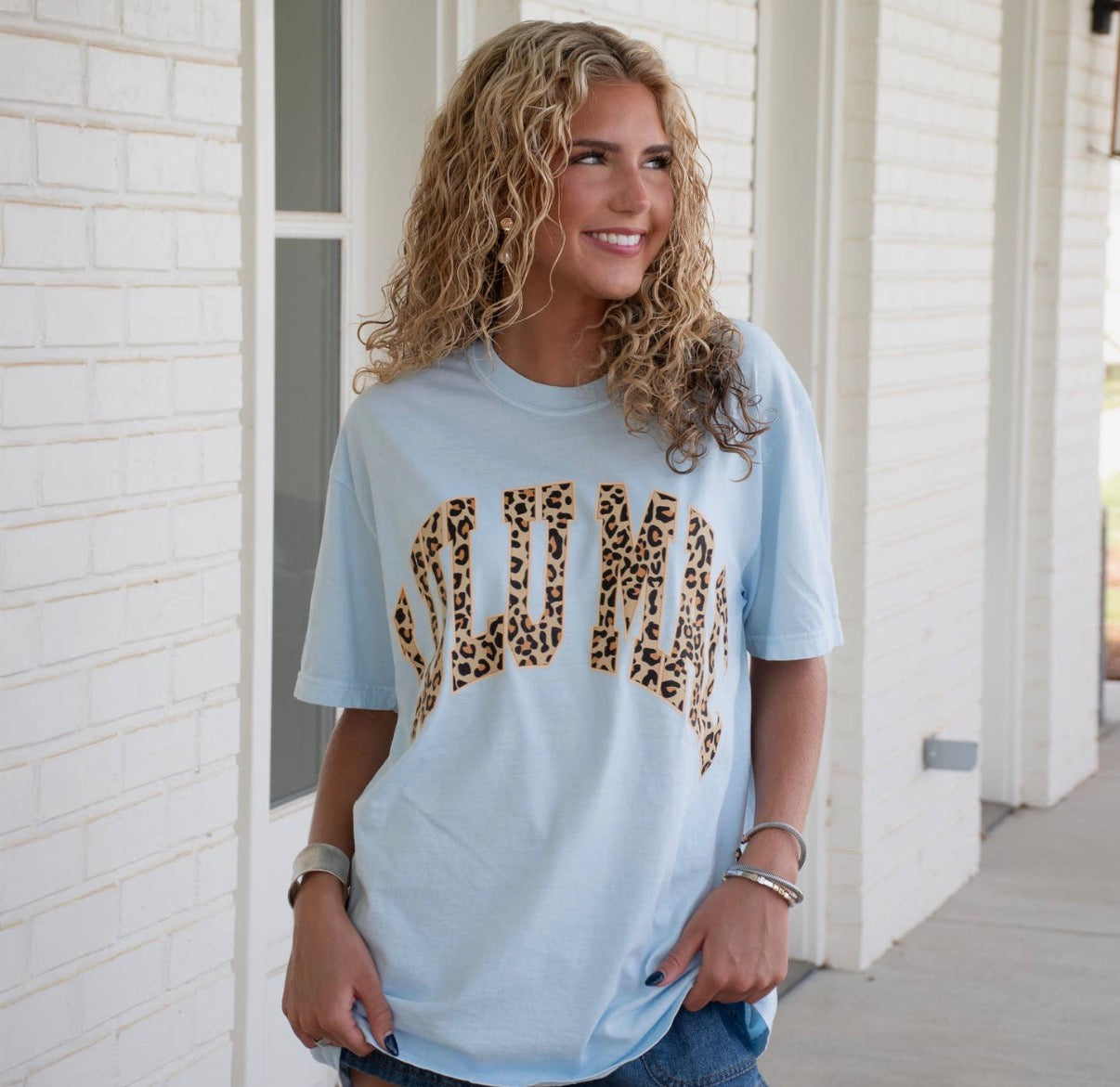 Lulu Mac Leopard Tee — Chambray