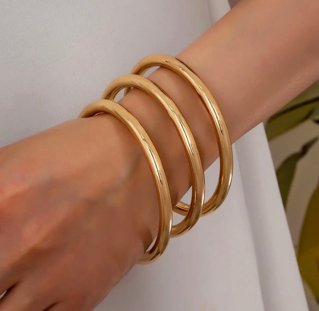 Chunky Triple Bangle Set