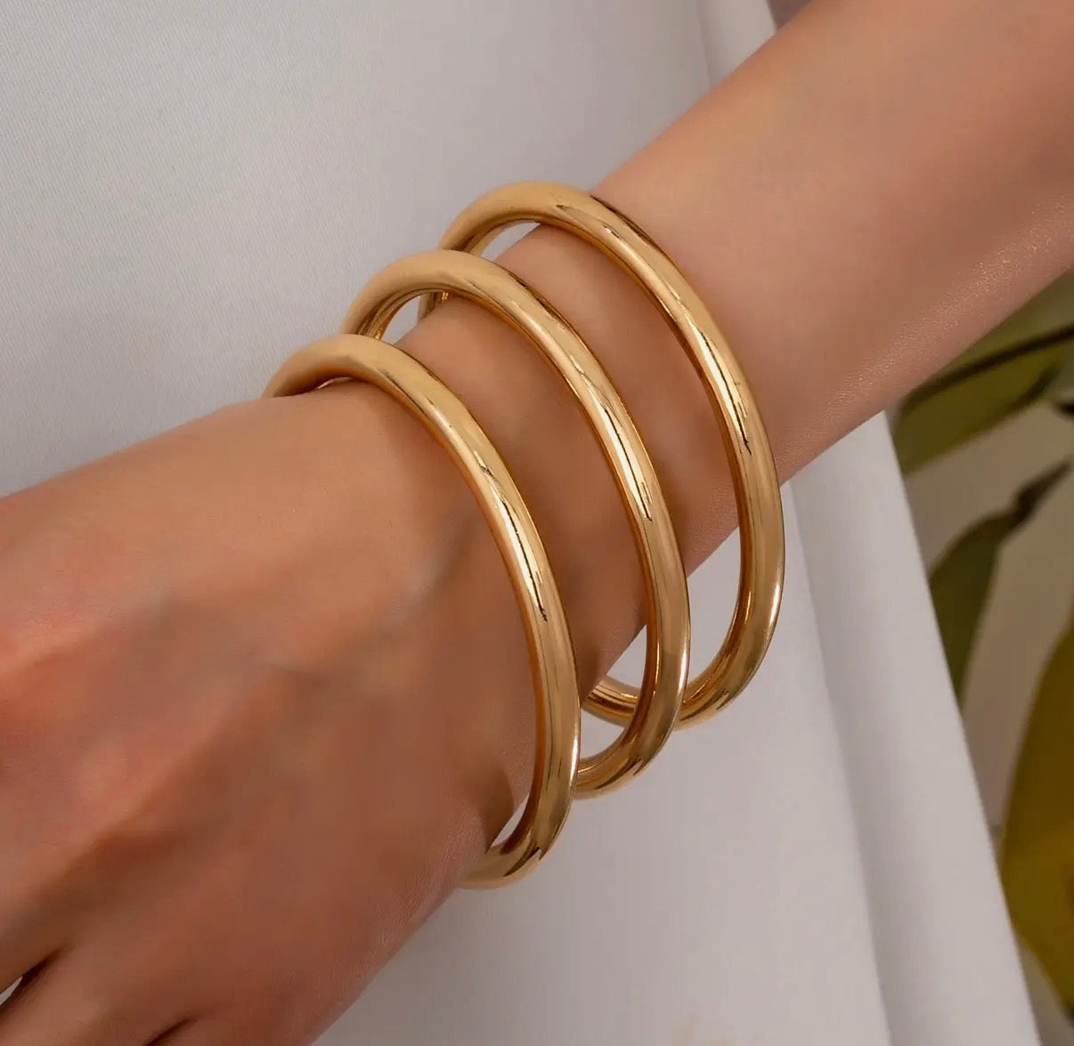 Chunky Triple Bangle Set