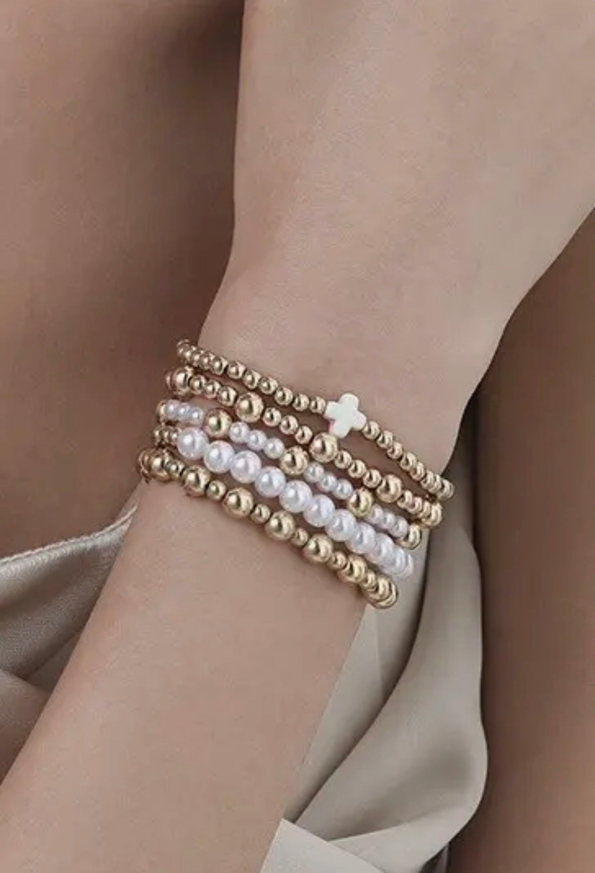 Cross Bracelet Stack
