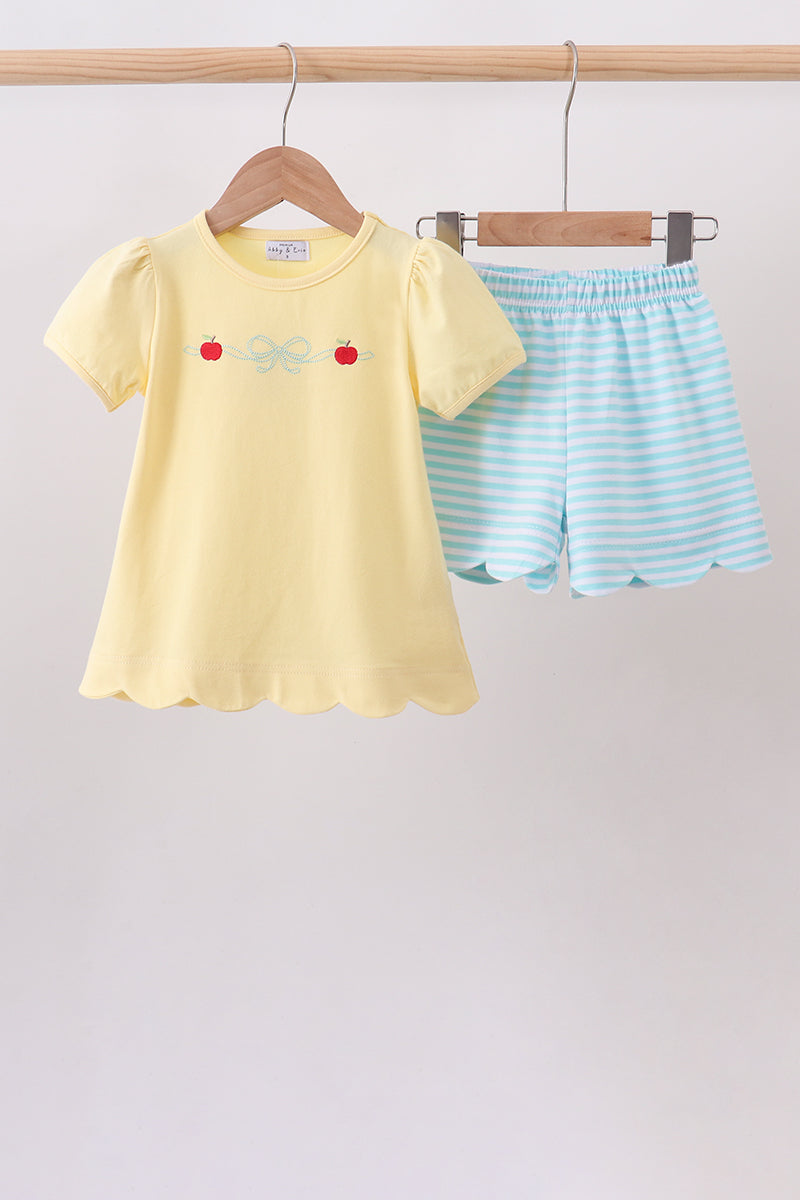 Little Apple Short Set 🍎🩵
