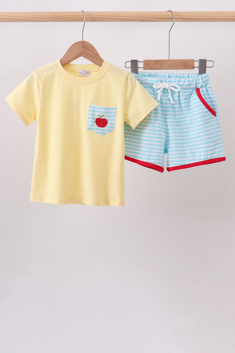 Boy’s Little Apple Short Set 🍎