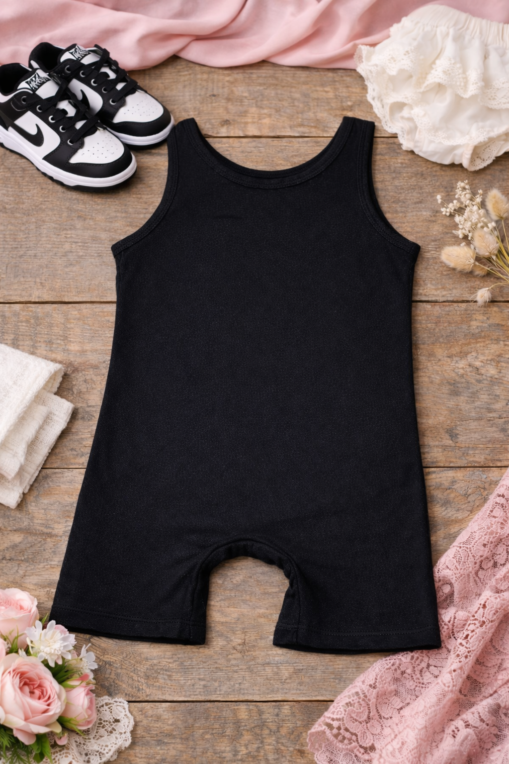 The Little Rebel Biker Romper 🔥🖤