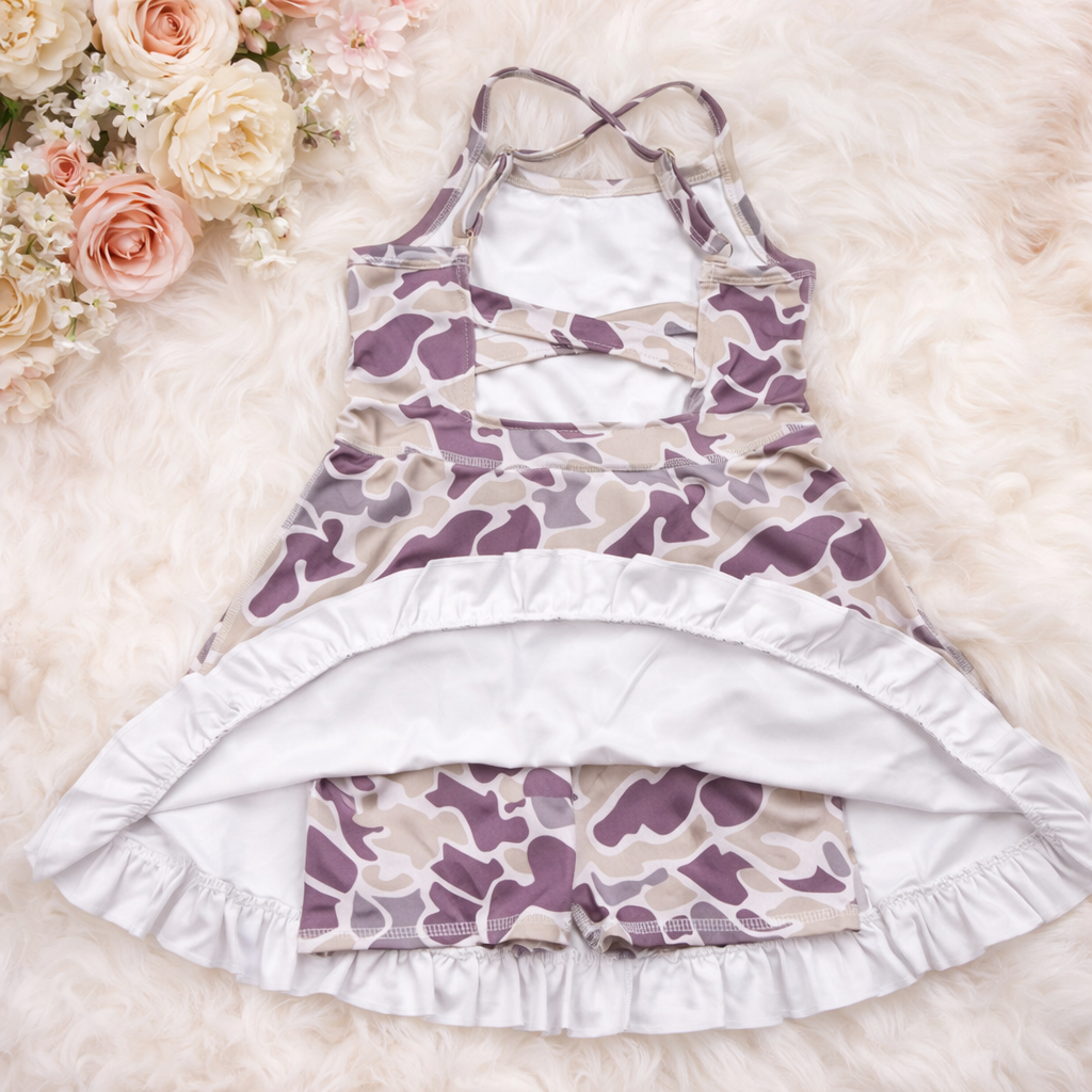 Clouded Camo Active Dress