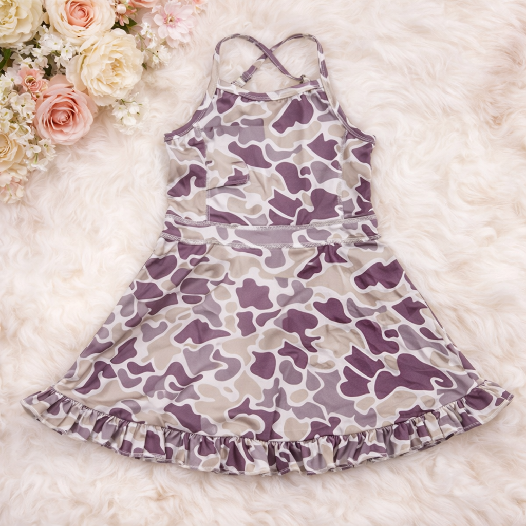 Clouded Camo Active Dress