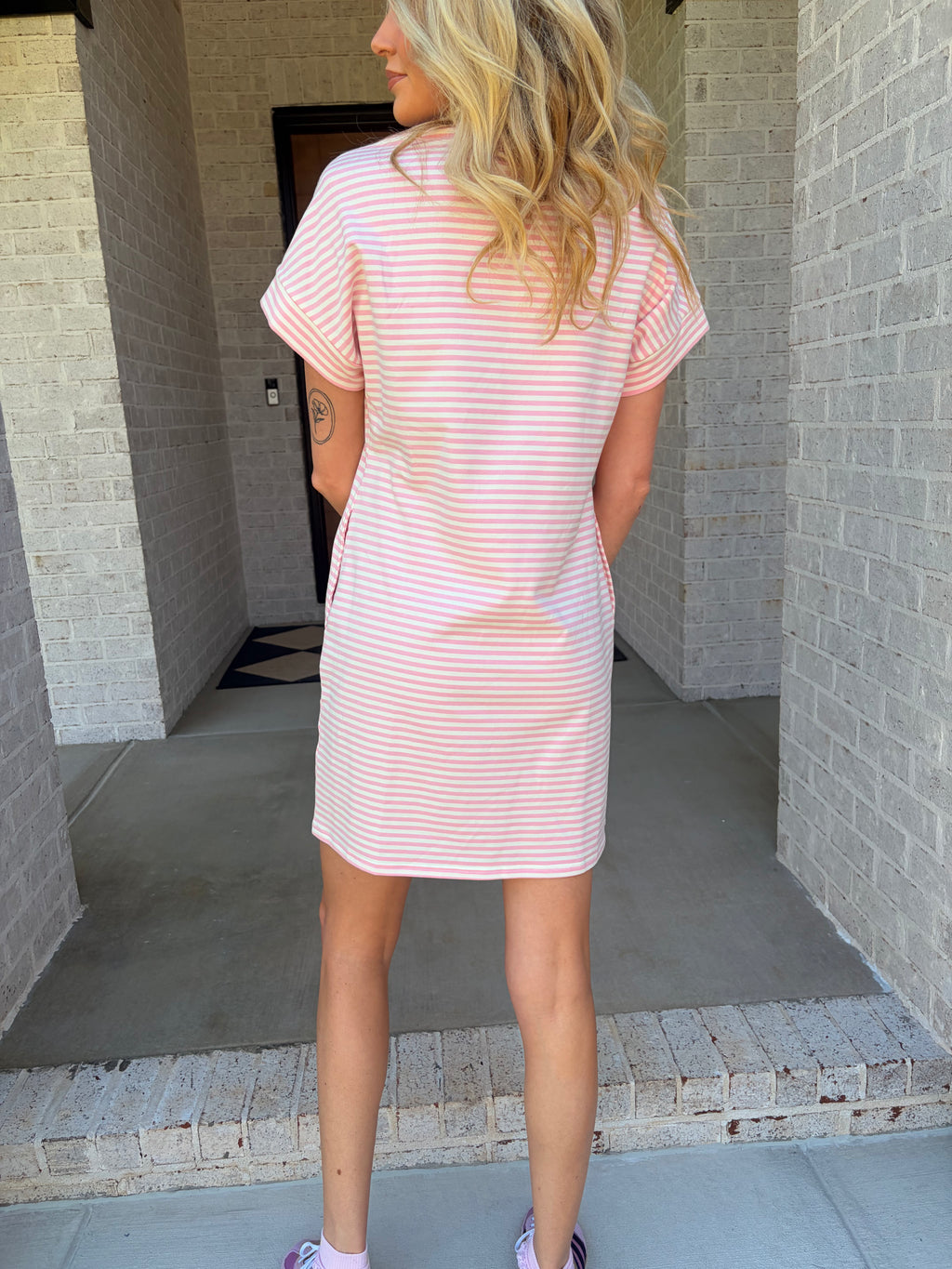 Pretty in Stripes Dress 🎀🤍