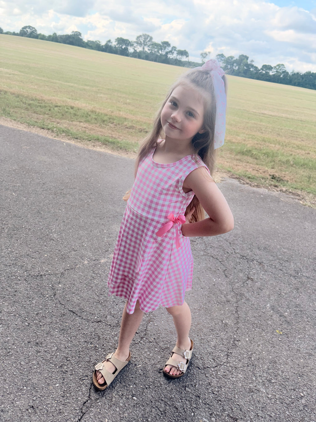 Pink Gingham Cloud Dress ☁️💗