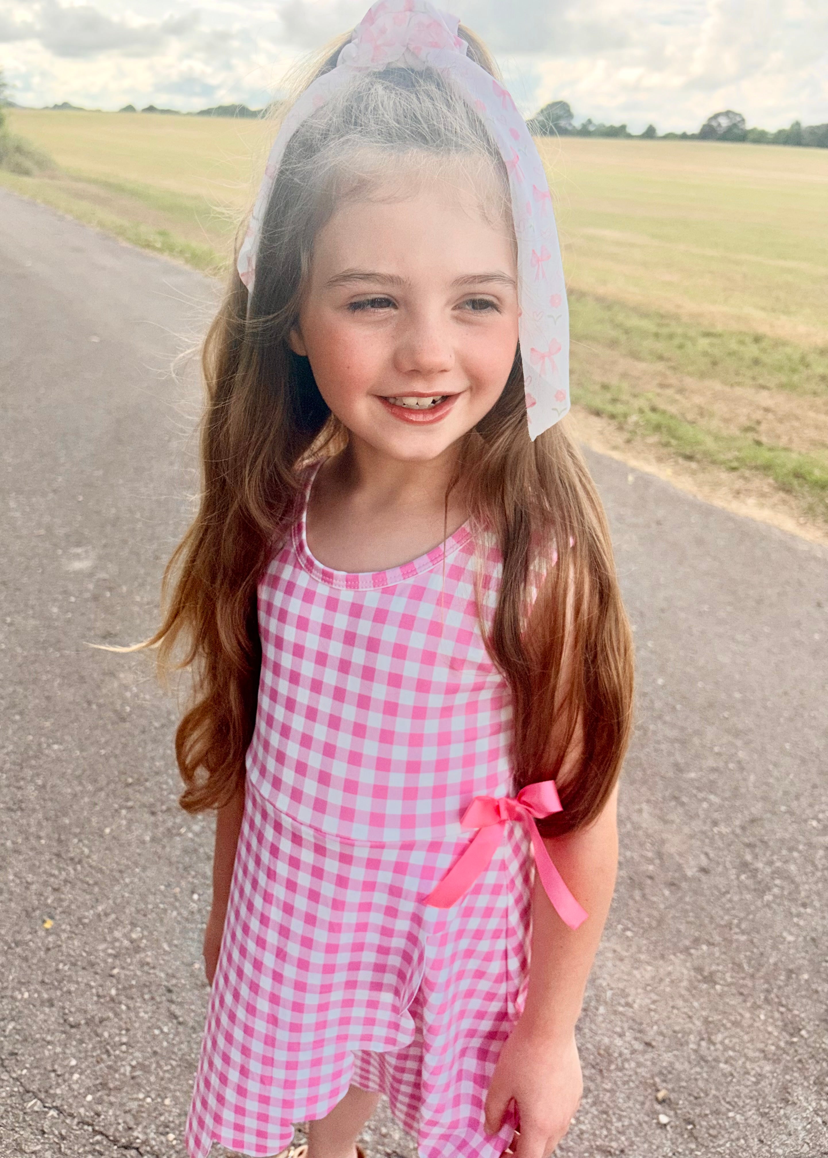 Pink Gingham Cloud Dress ☁️💗